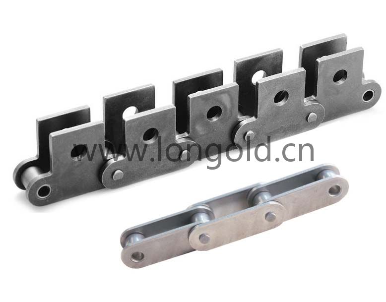 每2節(jié)帶SK1、SK2附件不銹鋼雙倍節(jié)距鏈
